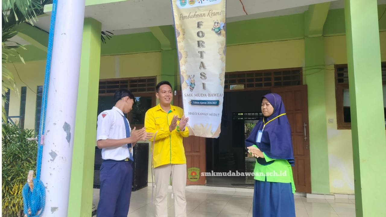 Thumbnail: Usung Tema "Gembira Berkarya", FORTASI SMK MUDA Bawean Sambut Murid Baru dengan Penuh Semangat